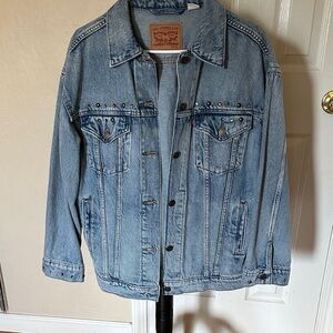 Levi's Light Blue Denim Jacket with Stud Accents